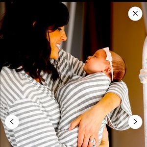 Mommy n baby robe & swaddle and infant cap